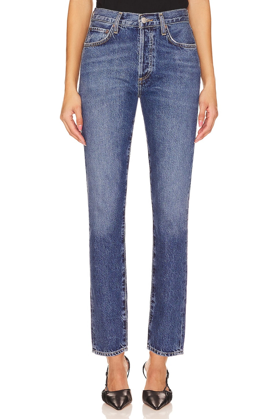 Agolde Classic Blue Austin Denim Jeans Size 24
